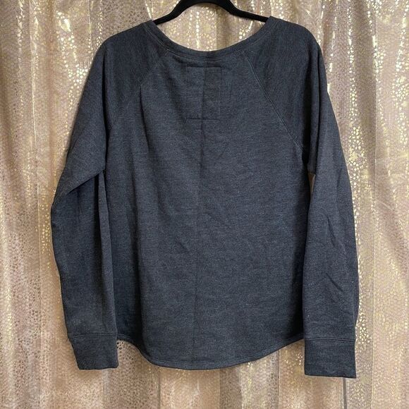 Express dark gray sweater with gold and black sequins, size L EUC - Picture 4 of 4